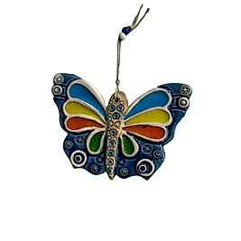 Kelebek Model Seramik Duvar Aksesuarı