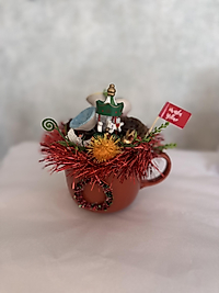 Yılbaşı temalı kupa