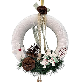 Yılbaşı Temalı Kapı Süsü