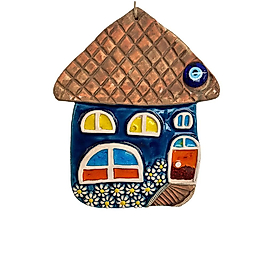 Nazar Boncuklu Seramik Ev Duvar Aksesuarı