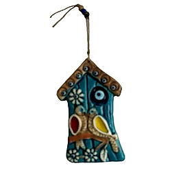 Ağaç Ev Model Seramik Duvar Aksesuarı